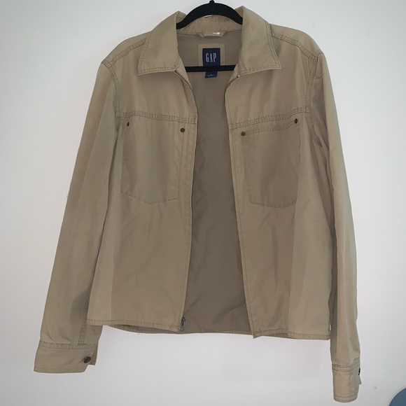 GAP Tan Zip-up Jacket - Picture 4 of 5